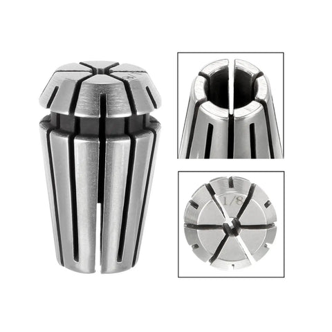 ER16 Spring Collet Chuck Set For CNC Milling Engraving Lathe, 1/8 Inch And 1/4 Inch Clamp Diameters high precision detail view