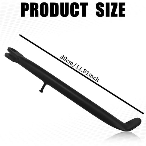 Heavy Duty Dirt Bike Stand With Spring, Side Kickstand For Mini Pit Bikes, 11.8 Inch Replacement Kick Stand, black metal