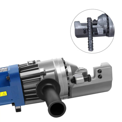Portable Electric Rebar Cutter With Powerful 900 Watt Motor And Hydraulic Design for fast trimming of steel rods.