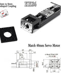 Top Tier Linear Actuator Delivers Dead Set Precise Point Oh One Millimeter Accuracy Heavy Duty Forty Kilogram Load Capacity Compatible With Nema Motors For Cnc Builds And Robotics Built To Rock Your Daily Workflow with 40mm servo motor mount.