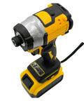 Gangsuqd Cordless Impact Wrench With Brushless Motor Delivers Huge Torque For Cars Trucks And Rv Safe Rechargeable Electric Driver Tool close-up view showing battery and grip design.