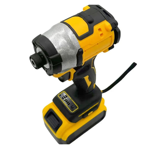 Gangsuqd Cordless Impact Wrench With Brushless Motor Delivers Huge Torque For Cars Trucks And Rv Safe Rechargeable Electric Driver Tool close-up view showing battery and grip design.