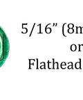 5/16 inch green ground screw head for Hex or Flathead driver, Heavy Duty 10 32 Self Tapping Ground Screws In Green With Hex And Flat Head Options Built From Corrosion Resistant Stainless Steel For Fast Electrical Panel Hookups Hella Secure Grip Comes Straight Out The Box As A No Hassle 100 Count Bundle For Weekend.