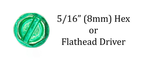 5/16 inch green ground screw head for Hex or Flathead driver, Heavy Duty 10 32 Self Tapping Ground Screws In Green With Hex And Flat Head Options Built From Corrosion Resistant Stainless Steel For Fast Electrical Panel Hookups Hella Secure Grip Comes Straight Out The Box As A No Hassle 100 Count Bundle For Weekend.
