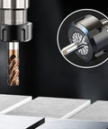Close-up of Two Pack ER11 Collet One Eighth Inch High Precision Spring Collet Chuck in a CNC machine, showing its precision fit and durable beefy spring steel construction.