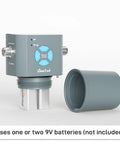 Four Zone Wireless Water Timer And Gateway System With Built In Valves And Flow Meters For Precise Garden Irrigation, No Fuss Zone Control, Remote Scheduling, And Smart Hose Timers, 9V batteries