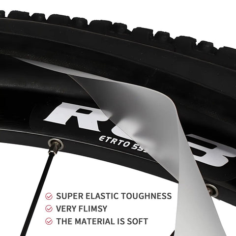 Heavy Duty Bike Tire Liner Inner Tubes For 20 24 26 Inch Mountain Bicycles Puncture Proof shown inside tire