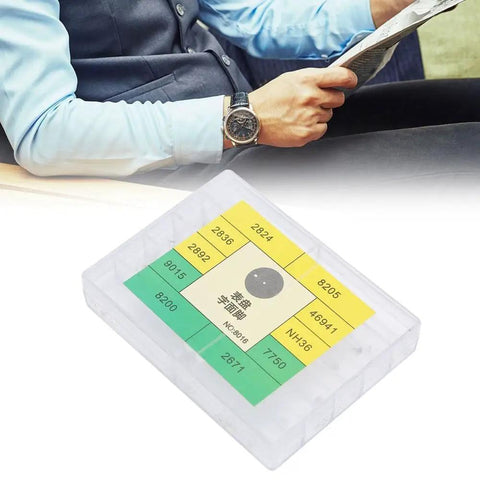 Alloy Watch Dial Feet Kit With Assorted Sizes for Wristwatch Repair, storage case showing parts detail and easy organization