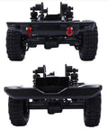 Rear view of Beefed Up Metal RC Chassis Frame For TRX4M And TRX4 Bronco 1 To 18 Scale Upgrade Kit with low CG design.