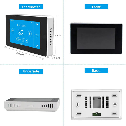 Smart WiFi Thermostat For Home Compatible With Alexa And Google Assistant 7 Day Programmable Touchscreen Color Display