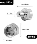 10 Pack 75 Ohm Coax Terminators And Cap Covers For Coaxial Cables Premium Nickel Plated Brass Terminator Caps 75 Ohm Adapters