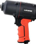 Air Impact Wrench Half Inch With Twin Hammers Beast Pro Grade Heavy Duty Pneumatic Tool 1200 Ft Lbs Max Torque 7000 RPM Forward And Reverse Speed Control RP9510 Black And Red
