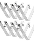 Stainless Steel Pool Pole Clips For Brush And Skimmer Attachments, Push Button Butterfly Clip Set For Quick Tool Changes