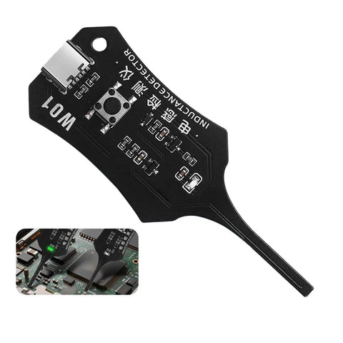 Portable Inductor Tester For Circuit Boards Quick Fault Check Tool For Motherboards And PCBs Inductance Meter in black material