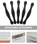 Black Kitchen Cabinet Hardware Pulls 10 Pack Modern Drawer Handles Replacement for Cabinets Furniture and Doors shown in use