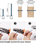 Installation guide for Matte Black and Gold Cabinet Pulls for Kitchen and Bathroom, 5 Inch Center to Center 128mm
