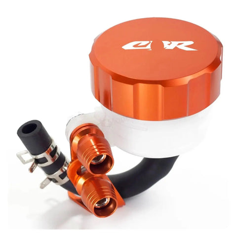 Orange aluminum brake fluid reservoir cap for Motorcycle Brake Fluid Reservoir Cover For CBR900RR 929RR 954RR replacement kit.