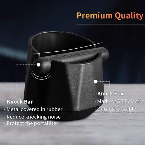 Diamond Shape Mini Espresso Knock Box For Home Use Quick Coffee Grounds Cleanup With Included Cleaning Brush Barista Essential