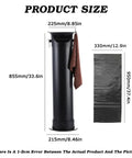 Product size illustration of Game Changing Heavy Duty Vertical Espresso Knock Box For Pro Bars And Home Cafes With Reinforced Knock Bar.