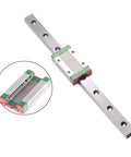 MGN9H 350mm Linear Rail Guide with Stainless Steel Carriage Block for 3D Printers and CNC Machines, shown with close-up view.
