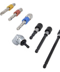 Grab This Epic 7-Piece Impact Grade Power Hand Tool Set With Magnetic Socket And Hex Shank Drill Adapter Perfect For All Your Drilling Gigs And Heavy Duty Jobs Guaranteed To Rock Your World. 7-piece steel drill adapter set with magnetic and hex shank ends