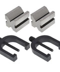 Pro Grade Hardened Steel V Block Set With 90 Degree V Grooves For Precision Layout, Processing And Inspection, 1-5/8 x 1-1/4 x 1-1/4 Inch, Includes Two V Blocks, Clamps, And Sturdy Wooden Box, two blocks and clamps