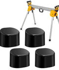 Heavy Duty Rubber Foot Pads For Table Saw Stand And Miter Saw Base Replacement Parts Compatible With Dewalt DWX723 DWX724 DWX725, set of 4 pads with table saw stand.