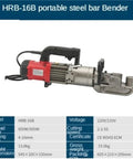 Portable Electric Rebar Cutter And Steel Bar Bender, HRB-16A Model compact handheld design showing steel bender features and controls.