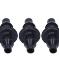 Super Easy Drip Irrigation Connectors And Repair Kit With 200 Pieces Of Soaker Hose Fittings For Garden Flower Pots And Lawn No Knots Needed black ABS barbed connectors