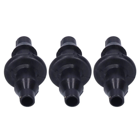 Super Easy Drip Irrigation Connectors And Repair Kit With 200 Pieces Of Soaker Hose Fittings For Garden Flower Pots And Lawn No Knots Needed black ABS barbed connectors