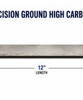 Top Shelf Heavy Duty O1 Tool Steel Flat Bar Precision Ground High Carbon Metal Stock 5/32 Inch By 1-1/2 Inch By 12 Inches, flat bar dimensions.