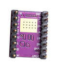 DRV8825 Stepper Driver Module With Heatsink For RAMPS 1.4, purple circuit board showing chip connections, part of 5-pack