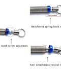 2 Pack Car Trunk Automatic Lift Metal Springs, Adjustable 5.9 To 9.4 Inches, Trunk Lid Lift Tool With 2 Clamps, detail close-up, Silver