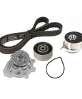 Timing Belt Kit With Water Pump Premium Replacement For Chevy Aveo 1.6L 2009 2011, Sonic 1.8L 2012 2018, Pontiac G3 1.6L 2009 2010, Saturn Astra 1.8L 2008 2009 Direct Fit Tensioner Included, showing belt and components