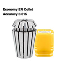 Top Tier Er11 Er16 And Er20 Collet Chuck Kit For Cnc Milling with Economy ER collet and yellow storage case.