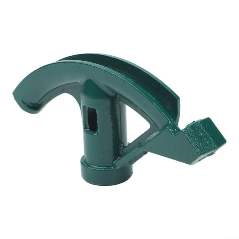 Heavy Duty Carbon Steel Conduit Bender Head For Manual Pipe Bending Works With Copper Aluminum And Gas Installations 5/8 Inch size in green finish.