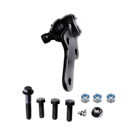 Ford Focus Front Lower Ball Joint Kit 2Pc Fits 2004 2005 2006 2007 2008 2009 2010 2011 All Models K80992 Durable Direct Replacement for Smooth Steering and Long Lasting Ride, black steel ball joint with mounting bolts