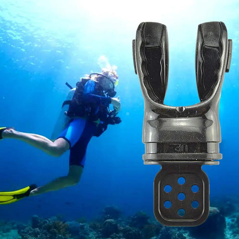 Custom Fit Silicone Scuba Mouthpiece For Adults, Bite Moldable To Cut Jaw Fatigue, Easy To Shape With Hot Water