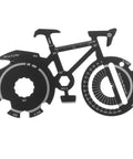 Compact Bicycle Shaped Multitool Keychain For Men Stainless Steel All In One Bike Tool Portable Gear for cycling