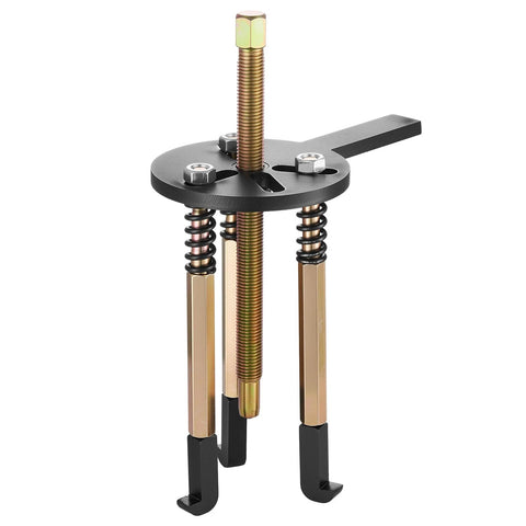 36 Piece Bearing Puller Set With 3 Jaw Hook Pullers for Internal External Bearings, detailed view of reversible jaws and rods.