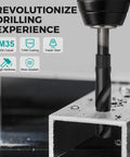 Five Eighth Inch Cobalt Drill Bit For Metal And Hardened Steel Built Tough For Pro Jobs Industrial Grade M35 in use