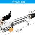 8 Piece Air Blow Tools Set With Adjustable Nozzles For Air Compressors, showing a single silver alloy nozzle attachment, dimensions labeled