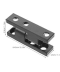 Detachable Door Hinges With Integrated Lock Mechanism For Heavy Duty Cabinets And Garage Doors In Black Zinc Alloy Barrel Style