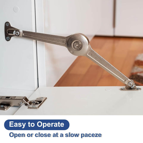 Heavy Duty Gas Struts Lid Support Hinge 200N Adjustable Damper For Soft Close Lids Pneumatic Lid Stay For Cabinets Closets And Wardrobes 2 Pack With Screws And Wrench Uxcell installed on cabinet