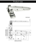 Beefed Up Heavy Duty Walk In Cooler Door Hinge With Spring Assisted Rise Flush Mounted Reversible Lift Hinge dimensions