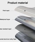 Rock Solid Aluminum Alloy Access Panel For Smooth Drywall Ceilings And Walls Snap Fit Invisible Vent Cover showing material layers.