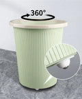 Four Pack Universal Self Adhesive Ball Casters For Heavy Storage Bins And Plastic Tubs Silent Swivel Furniture Glides on green storage bin