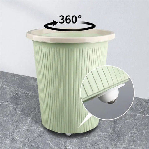 Four Pack Universal Self Adhesive Ball Casters For Heavy Storage Bins And Plastic Tubs Silent Swivel Furniture Glides on green storage bin