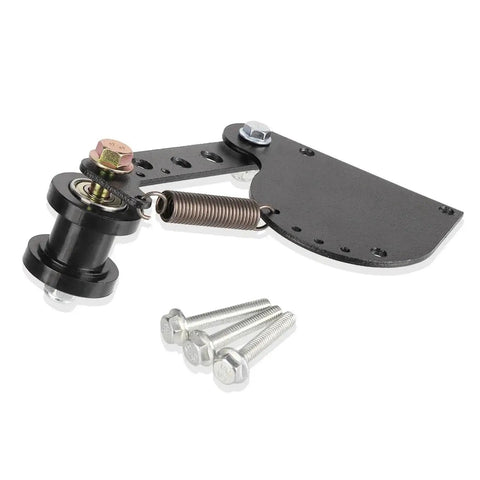Dope Spring Chain Tensioner Kit For Stroke Engine Electric Bike Motocross Adjuster With Roller Accessory Heavy Duty Guide; black steel, bolts