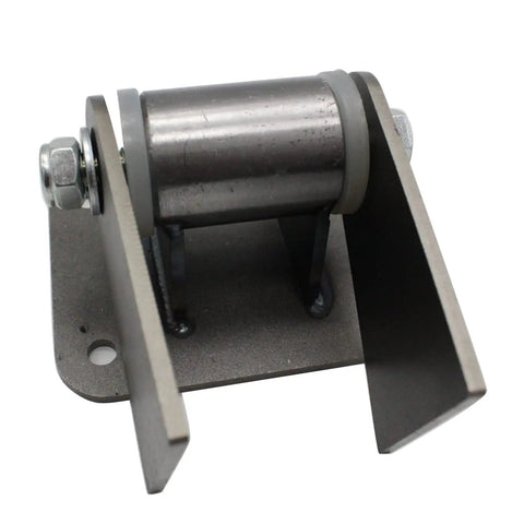 Badass 6 Piece Motor Mount Set for Chevy LS1 LS2 LS3 LS6 Engine Swap showing silver mild steel mount with poly bushings.